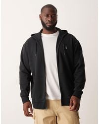 Polo Ralph Lauren - Big & Tall Icon Logo Double Knit Full Zip Hoodie - Lyst