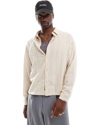 Native Youth - Camisa Con Diseño A Rayas Y Rombos De Jacquard De -Blanco - Lyst
