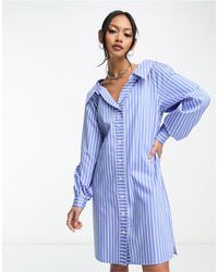 & Other Stories - Exclusive Ruched Shirt Mini Dress - Lyst