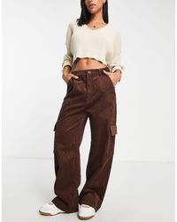 Monki Femme Vêtements Pantalons & Jeans Jeans Bootcut jeans Green High-waist flared trousers 