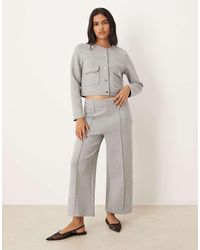 Mango - Cotton Mix Pleat Front Trouser Co-ord - Lyst