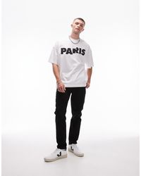 TOPMAN - Stretch Taper Jeans - Lyst