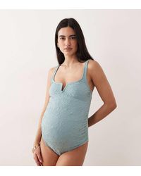 ASOS - Asos Design Maternity Cassi V-wire Swimsuit - Lyst