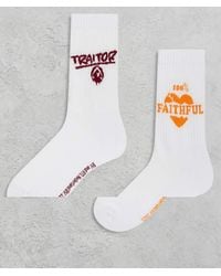 ASOS - 2 Pack Socks With Traitors Graphic - Lyst