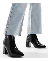 Raid Wide Fit - Tetlee Block Heel Ankle Boots - Lyst