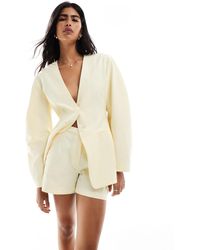 ASOS - – elegante longline-shorts aus leinenmix - Lyst
