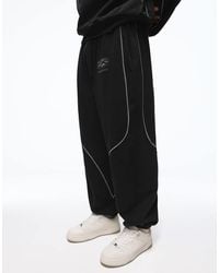 Bershka - Washed Joggers With Piping - Lyst
