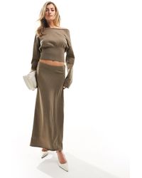 NA-KD - Co-ord Knitted Midi Skirt - Lyst