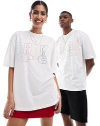 ASOS - T-shirt unisex oversize bianca con stampa delle "spice girls" su licenza - Lyst