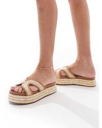 SEQWL - Flatform Sandals With Strap - Lyst
