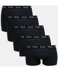 French Connection - 5 Pack Fcuk Cotton Stretch Boxers - Lyst
