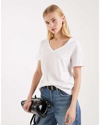 Vero Moda - T-Shirt With V Neck - Lyst