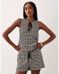ASOS - Crochet Jersey Short Co-ord - Lyst