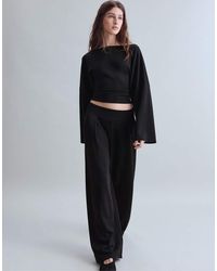 Stradivarius - Asymmetric Cropped Sweatshirt - Lyst