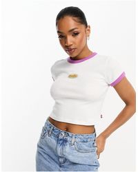 Levi's - Cropped Ringer T-shirt - Lyst