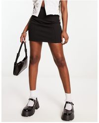 Noisy May - Seam Detail Mini Skirt - Lyst