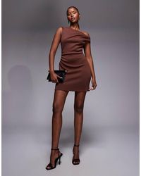ASOS - Off Shoulder Sculpted Mini Dress - Lyst