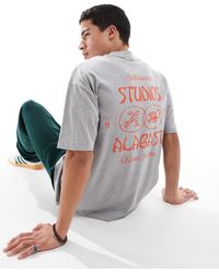 ASOS - Oversized T-shirt With Back Text Graphic - Lyst