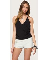 Edikted - Carmel V Neck Halter Top - Lyst