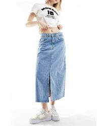 SELECTED - Femme Denim Maxi Skirt - Lyst