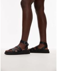 TOPSHOP - Jady Flat Sandals - Lyst