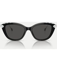 Swarovski - Cat Eye Sunglasses With Lens - Lyst