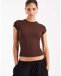 ASOS - Soft Longline Baby Tee - Lyst