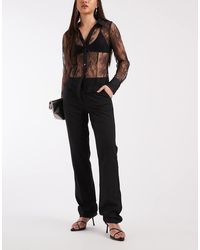ASOS - Tailored Long Skinny Cigarette Trousers - Lyst
