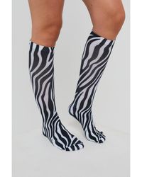 OOSC - Hotel California Zebra Print Ski Snowboard Sock - Lyst