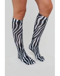 OOSC - Hotel California Zebra Print Ski Snowboard Sock - Lyst