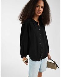 Gap - Oversized Linen Look Shirt - Lyst