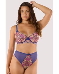 Playful Promises - Thea Baroque Embroidery High Waist Thong - Lyst