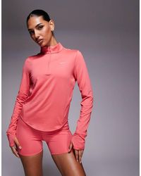 Nike - Swift Dri-Fit Half Zip Long Sleeve Top - Lyst