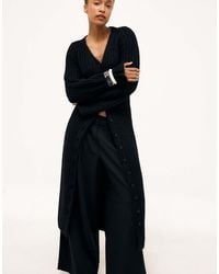 NA-KD - Knitted Wool Blend Cardigan Maxi Dress - Lyst