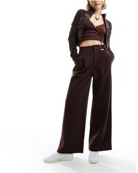 Urban Revivo - Relaxed Wide Leg Tailored Trousers - Lyst