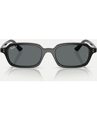 Ray-Ban - Zuri Rectangle Polarised Sunglasses With Lens - Lyst