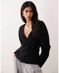 Gina Tricot - V-Neck Shaped Cardigan - Lyst