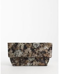 ASOS - Jacquard Soft Fold-over Clutch - Lyst