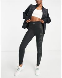 Nike Pro Training Legging In Gold 