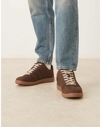 ASOS - Retro Sneakers With Panelling And Gum Sole - Lyst