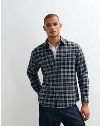 Lacoste - Camisa De Franela A Cuadros Con Botones En - Lyst