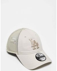 KTZ - Gorra De Camionero Lavado Con Logo De Los La Dodgers 9Twenty De -Neutro - Lyst