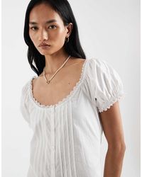 sachin and babi light blue dress Kimchi Blue Marcella Embroidered Babydoll Mini Dress