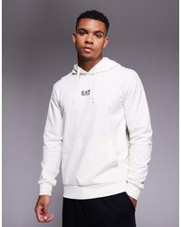 EA7 - Armani Train Core Central Logo Hoodie - Lyst