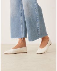 Mango - – flache schuhe aus wildleder - Lyst