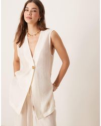 ASOS - – lässige, transparente longline-weste - Lyst
