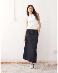 Gramicci - Japanese Denim Midi Skirt - Lyst