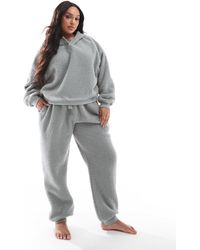 ASOS - Asos design curve - ensemble confort avec sweat à capuche oversize et pantalon - Lyst