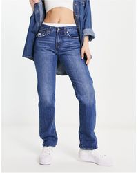 Levi's - – middy – gerade jeans mit used-optik und mittlerer waschung - Lyst