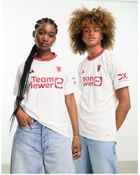 adidas Originals - Adidas football – manchester united fc 2023/24 ausweichtrikot – unisex-t-shirt - Lyst